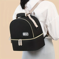 Mommy Backpack Double Layer Milk Bag Portable Breast Milk Refrigeration Bag