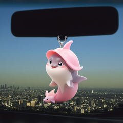 Pink Dolphin Car Pendant Keychain Decoration