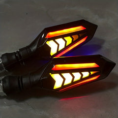 2pcs Motorcycle LED Turn Signal Sequential Flowing Indicator Lights