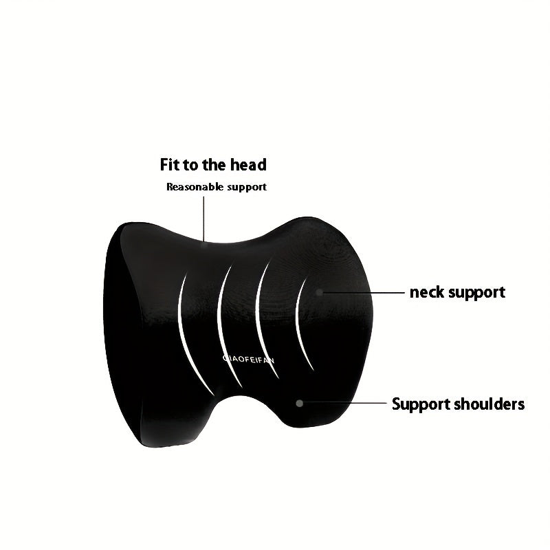 Memory Foam Car Headrest Neck Pillow Lumbar Support Set