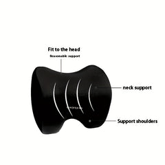 Memory Foam Car Headrest Neck Pillow Lumbar Support Set