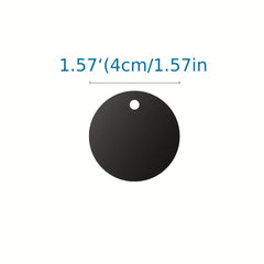 8pcs Metal Plate for Magnetic Car Mount Phone Holder, Full Adhesive, Round