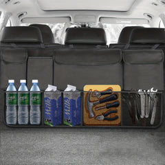 8-Pocket Car Trunk Organizer with Adjustable Straps