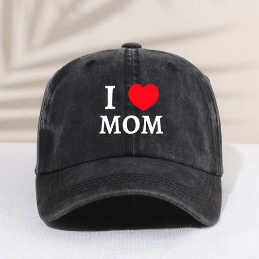 Kids' Sunshade Adjustable Baseball Cap I Love Mom