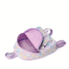 Kids Heart Pattern Backpack Large Capacity School Bag