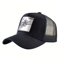 Embroidered Bull Baseball Cap for Men