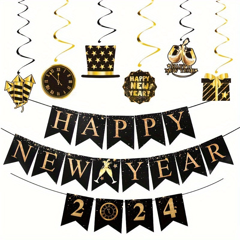 1pc Year Party Decoration Spiral Charm Happy Spiral Hanging Decoration