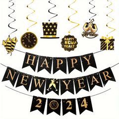 1pc Year Party Decoration Spiral Charm Happy Spiral Hanging Decoration