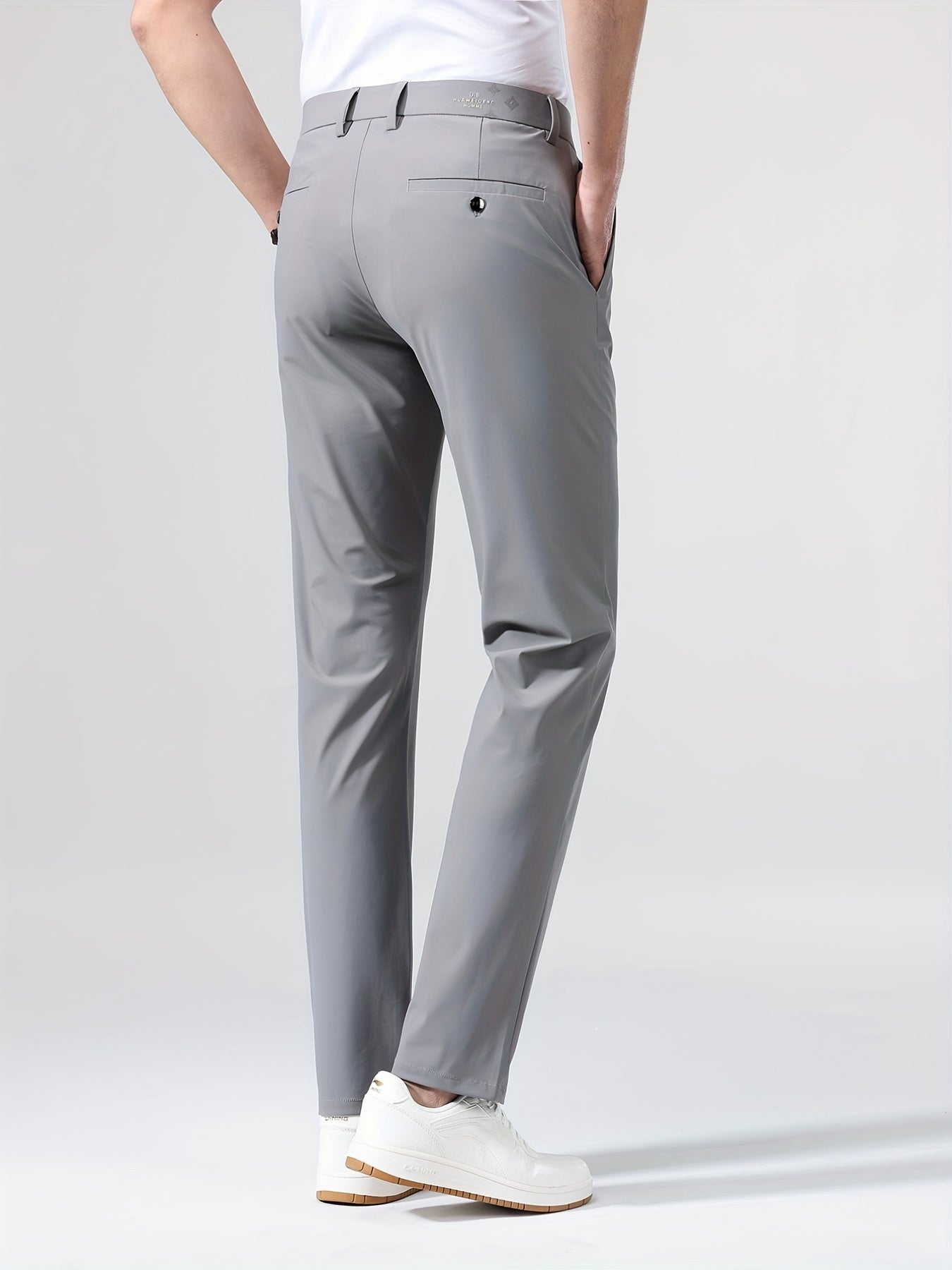 Men's Solid High Stretch Dress Pants - Spring/Summer Business