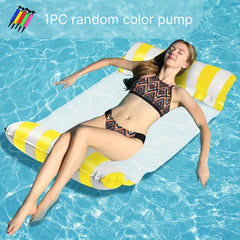 Inflatable Floating Bed for Pool and Beach Water Hammock Lounge Chair