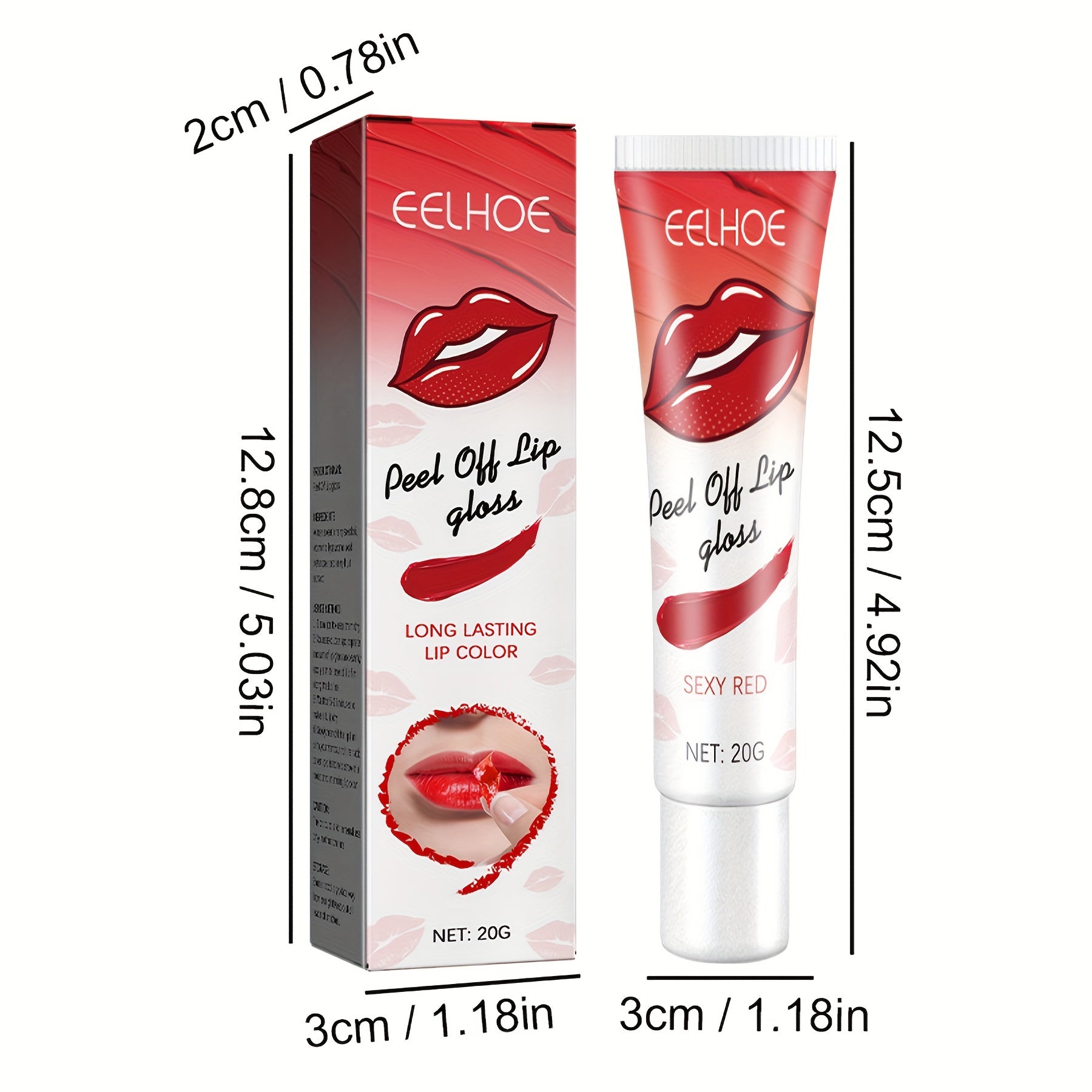 Matte Peel off Lip Gloss Non-Stick Cup Long-Lasting