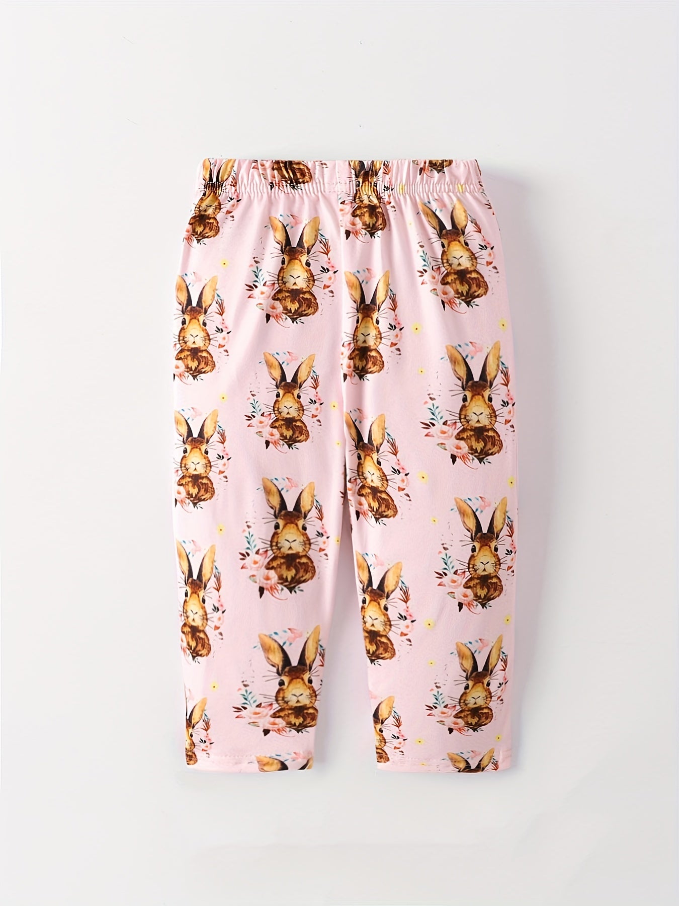 Baby Girls Casual Cartoon Print Loose Pants