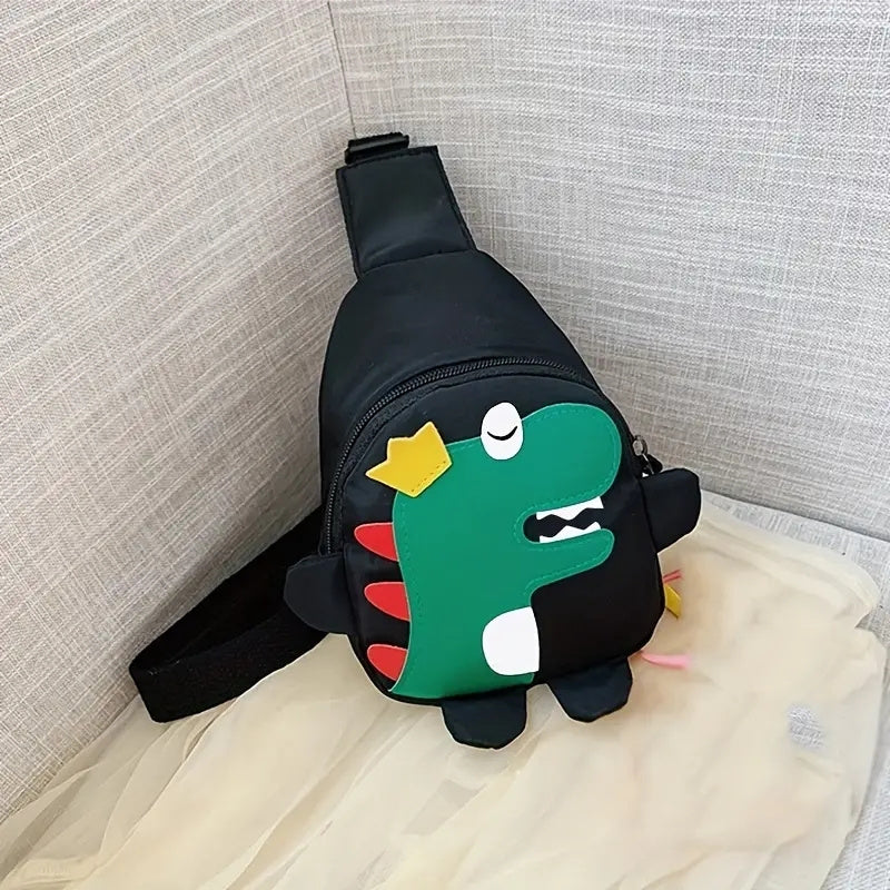 Kid's Dino Chest Bag Nylon Travel Crossbody Waist Bag
