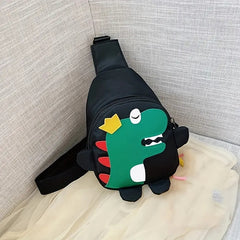 Kid's Dino Chest Bag Nylon Travel Crossbody Waist Bag