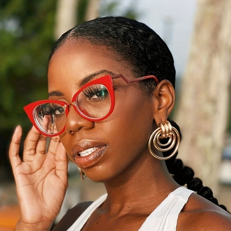 Cat Eye Blocking Glasses Protect Against Eye Strain And UV Glare