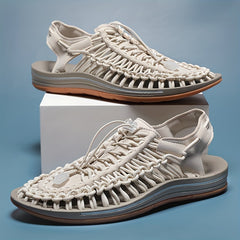 Men's Outdoor Solid Rubber Sole Sandals for Summer