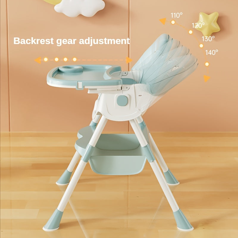 4-In-1 Baby High Chair Child Feeding Height Convertible Removable Tray