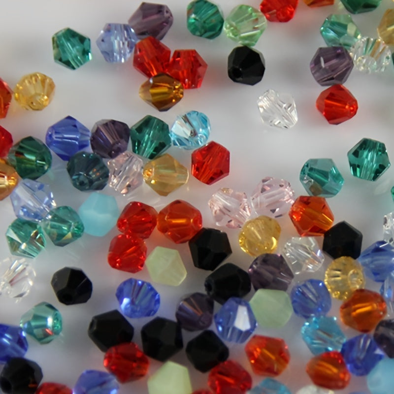 300 90pcs 4mm Bicone Loose Crystal Beads Jewelry Making Accessories
