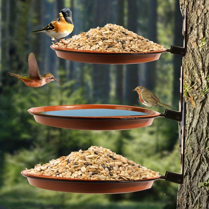 3 Piece Hanging Bird Bath Set - Attract Hummingbirds to Your Garden!
