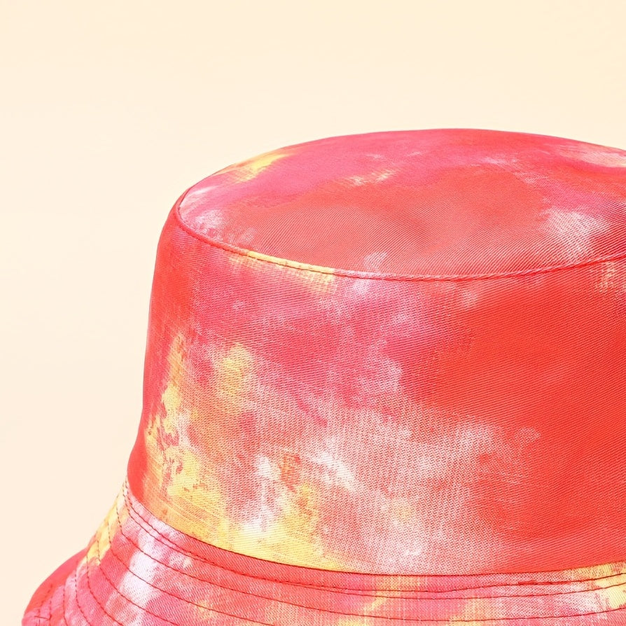 Men's Contrast Tie Dye Sunshade Bucket Hat