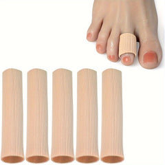5pcs Silicone Tube Toe Protector Gel Cushion Separator