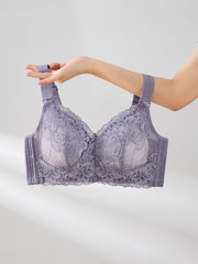 Lace Wireless Bra: Comfy Full Coverage Wide Straps