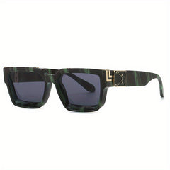 Men's Retro Square Frame Sunglasses For Street Photography