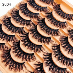 14 Pairs Faux Mink Lashes Thick Fluffy Dramatic Volume Reusable Makeup