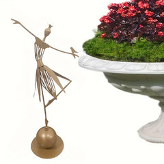 Ballet Girl Metal Dancer Statue Home Decor Craft Garden Outdoor