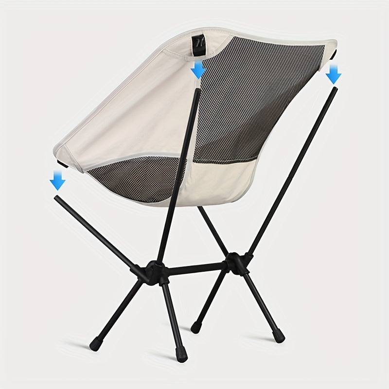 Portable Outdoor Moon Chair - Lightweight & Foldable Camping Fishing Home Seat