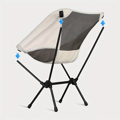 Portable Outdoor Moon Chair - Lightweight & Foldable Camping Fishing Home Seat