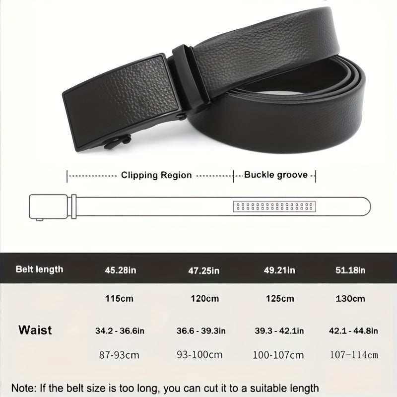 Men's Automatic Slider Belt Business Casual for Jeans Pants Work