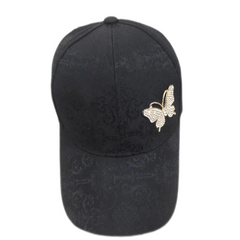 Rhinestone Butterfly Lace Baseball Cap Embroidery Sun Hat