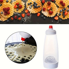 Pancake Batter Dispenser & Whisk - for Cupcakes, Waffles & More
