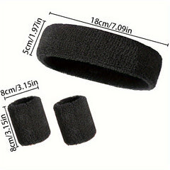 3pcs Sports Wristbands Headbands Et Cotton Male Female Sports