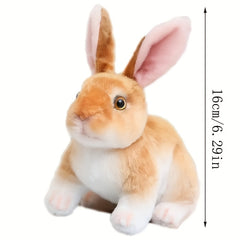 Realistic Rabbit Plush Toy Home Decor Easter Christmas Halloween Gift Gray Brown