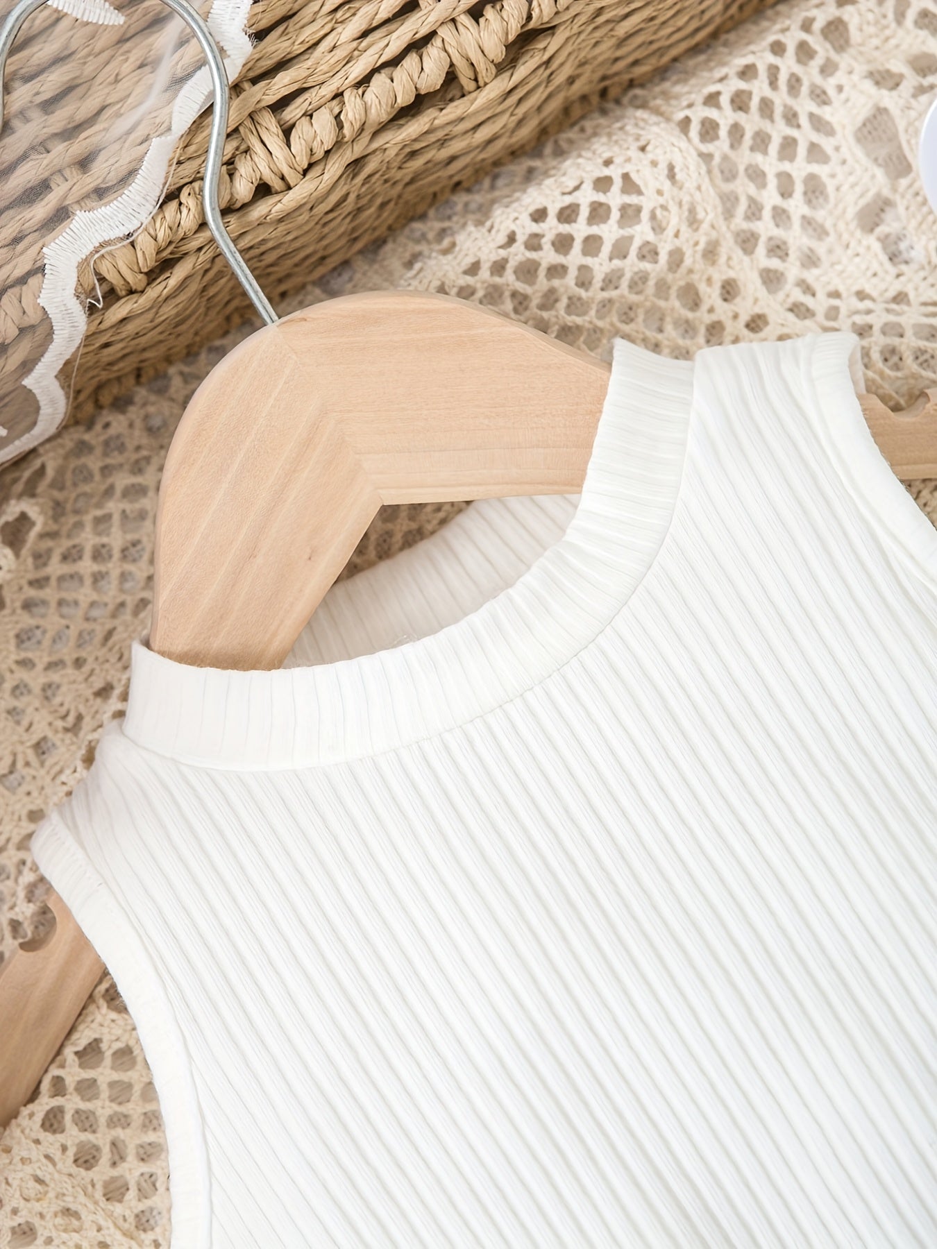 2pcs Baby Girls Tank Top & Skirt Set for Summer