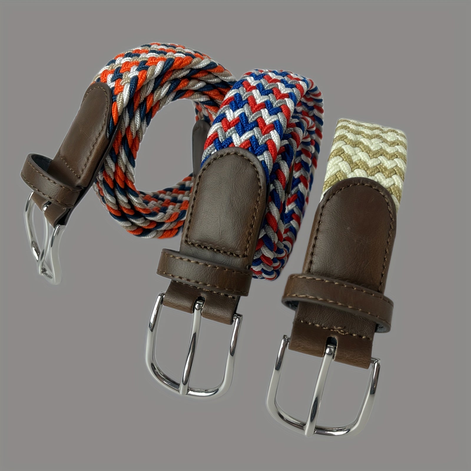 Elastic Belt Canvas Woven Twist Wax Rope for Girls & Youth