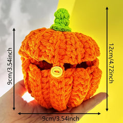 Kids Pumpkin Crochet Bag Small Coin Purse For Halloween