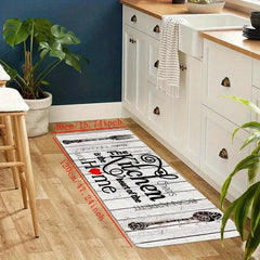 Soft Kitchen Rug Cushioned Anti-Fatigue Waterproof Non-Slip Runner Rug
