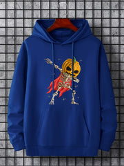 Men's Halloween Dabbing Graphic Hoodie Stretch Hooded Sweatshirt
