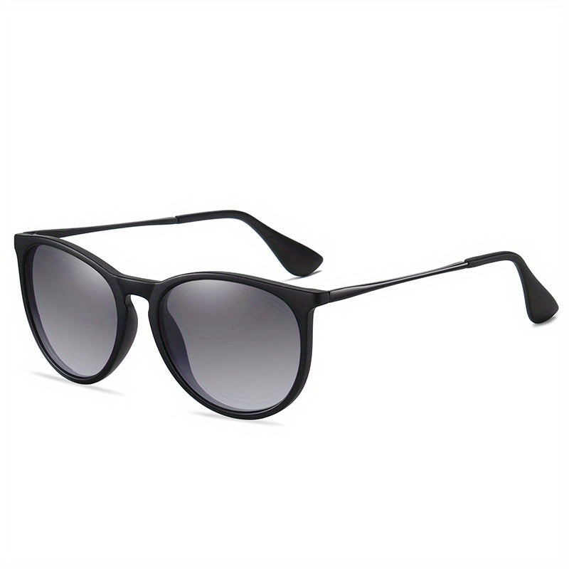 AORON Round Frame Polarized Sunglasses with Colorful Film