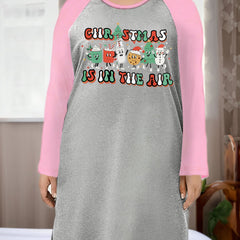 Christmas Nightdress Women's Tee Sleep Dress