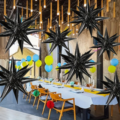 24pcs 26 inch Exploding Star Foil Balloon Conical Balloon Combo for Party Decor