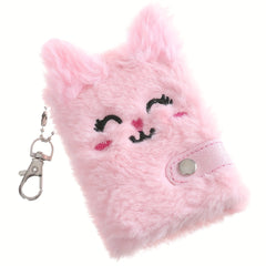 Cat Plush Notebook Cute Writing Book Holiday Gift