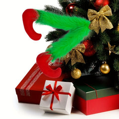 Christmas Artificial Leg Tree Decoration Santa Elf