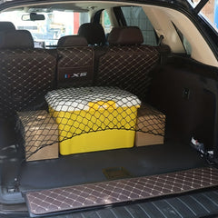 Car Trunk Storage Mesh Bag with Hooks Car Interior Accessories