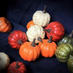 10pcs Halloween Simulation Pumpkin Decoration Family Small Pumpkin Decoration