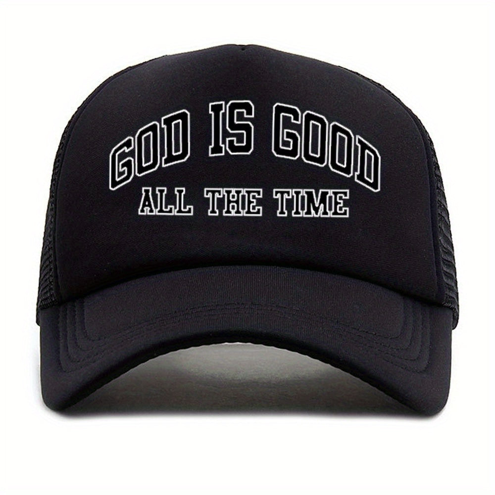 Unisex Sunshade Baseball Cap w/ Letter Embroidery, Adjustab...