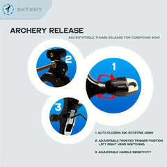Adjustable 360 Rotable Archery Release Aid